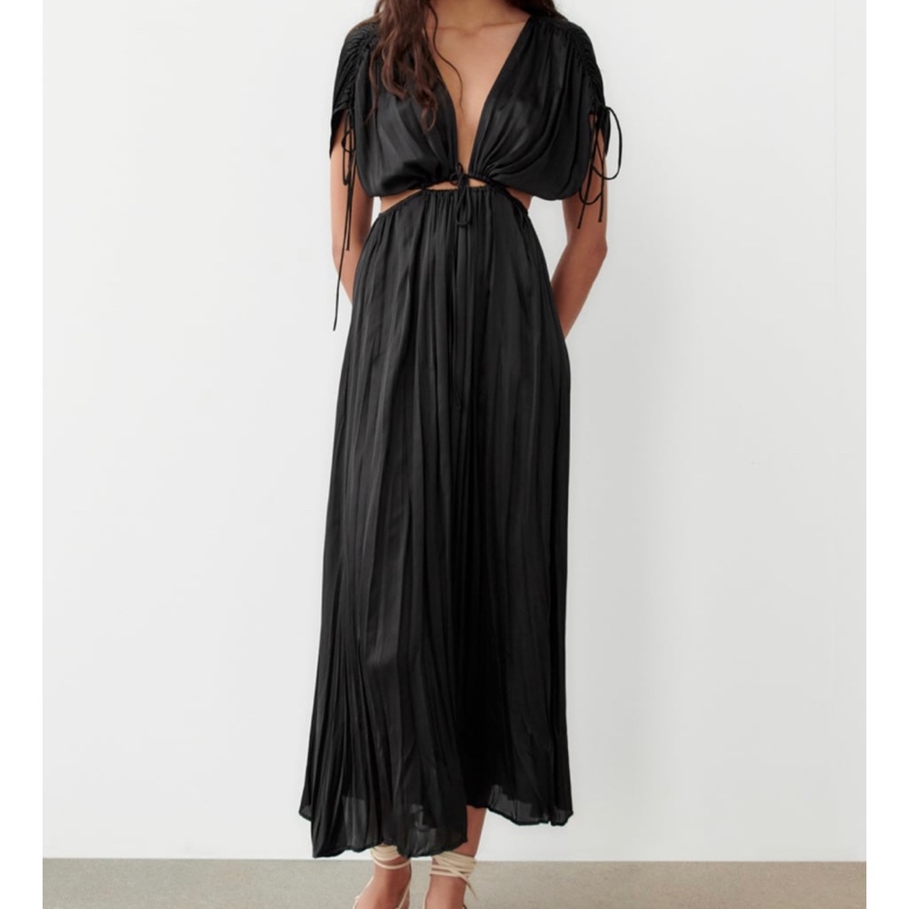 Black Zara Maxi Dress with cutouts